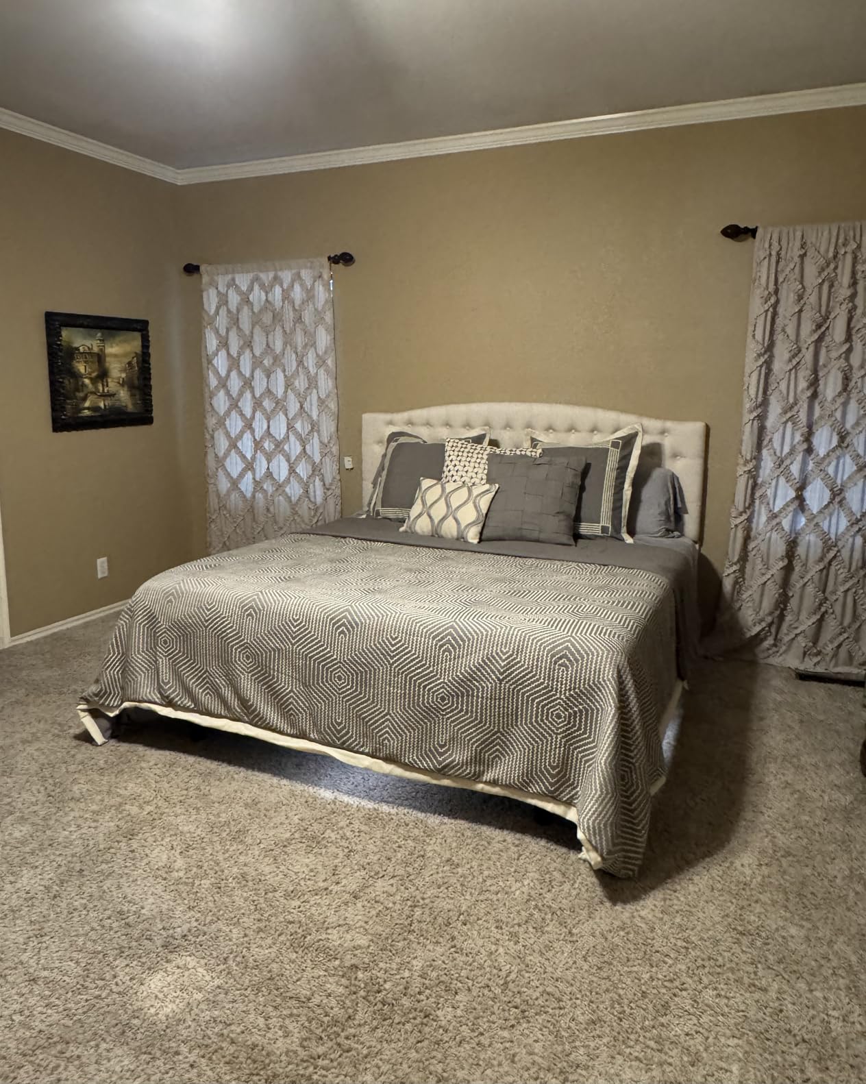 Madison Park Signature King Comforter Set Removable Duvet Insert Ivory 9PC customer photo 2