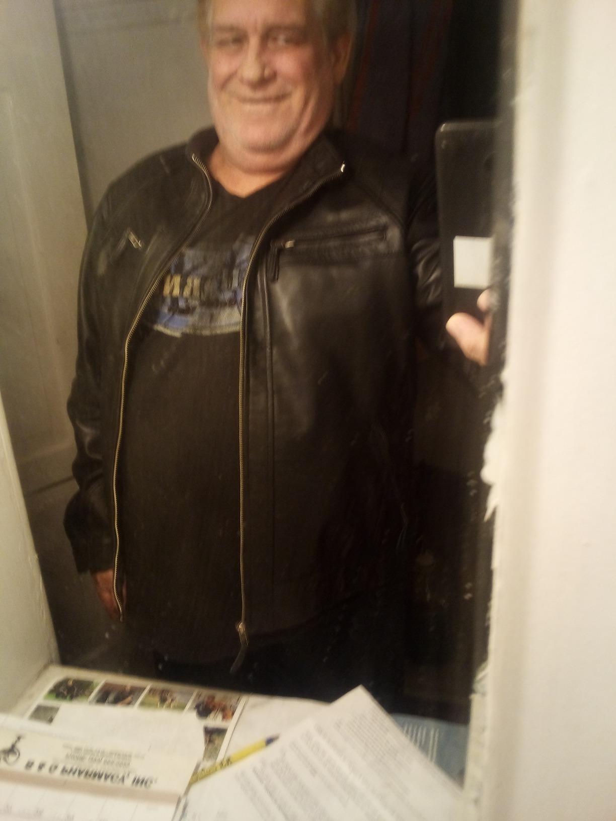 fjackets Mens Leather Jacket Moto Style Real Lambskin Leather Jacket, Quilted Cafe Racer Classic Zip Up Biker Jacket for Men customer photo 1