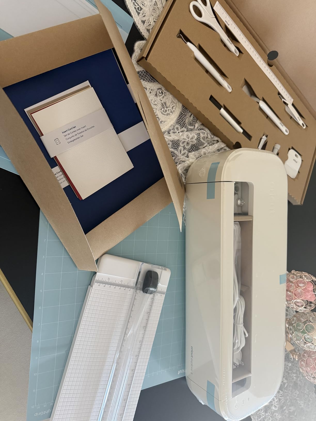 Cricut Explore® 5 Essential Bundle + Digital Content, Taupe | Includes Supplies for 65 Projects + Bonus Digital Content - Works with 100+ Materials - Sleek, Simplified Design customer photo 1