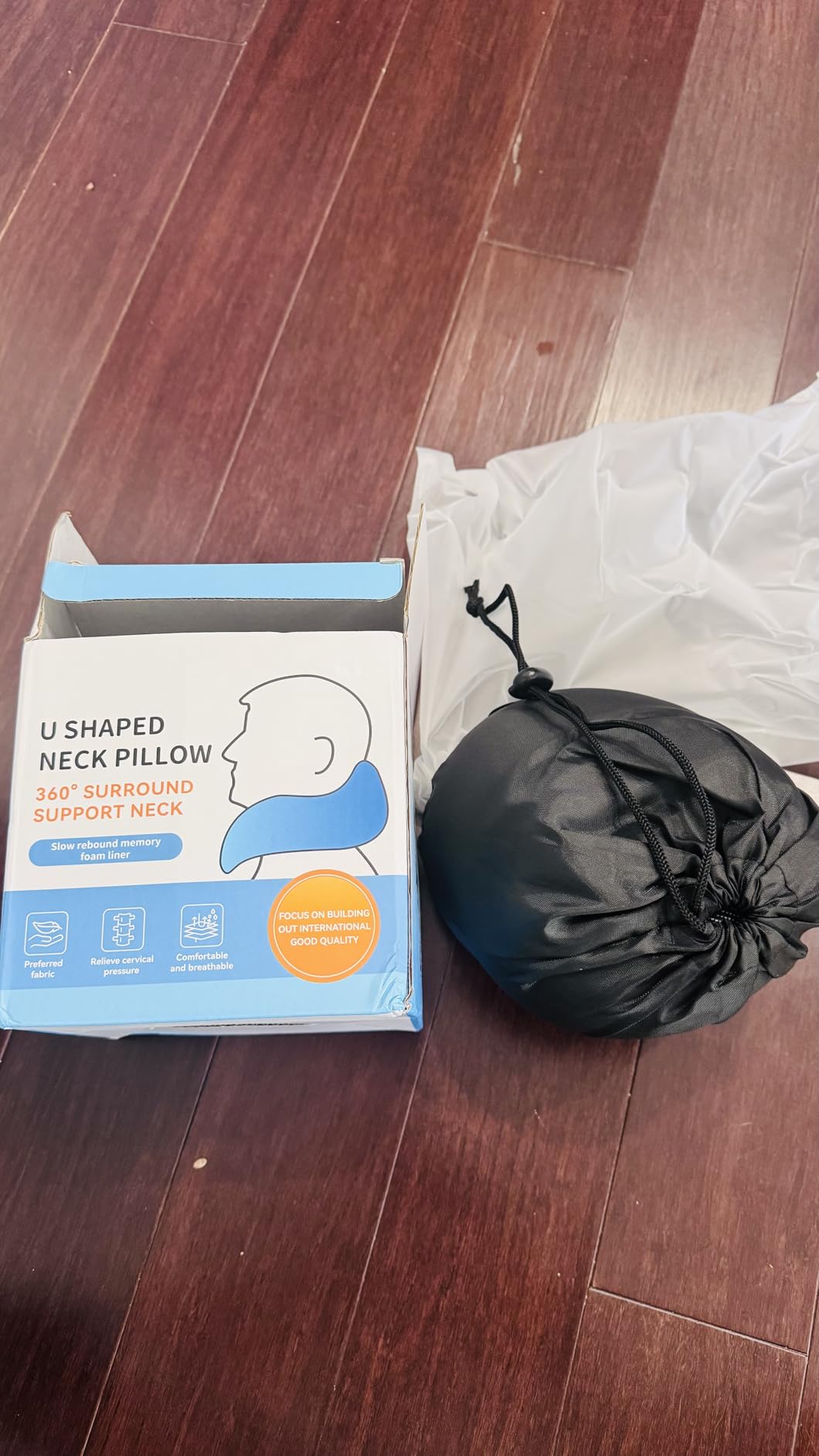 Purroch G-Shape Memory Foam Travel Pillow, Neck Pillow customer photo 1