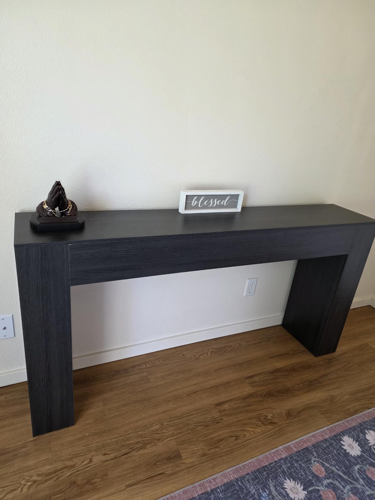 VASAGLE 63 Inches Entryway Table, Thick Tabletop Console Table, Farmhouse customer photo 1