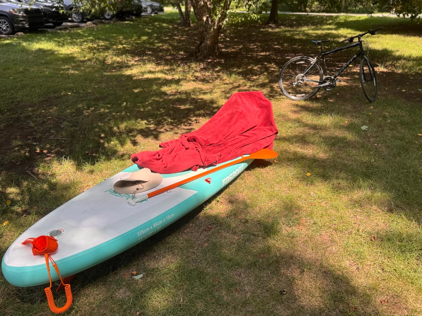 FBSPORT 11' Premium Stand Up Paddle Board, Yoga Board with SUP Accessories & Carry Bag | Wide Stance, Surf Control, Non-Slip Deck, Leash, Paddle and Pump for Youth & Adult customer photo 1