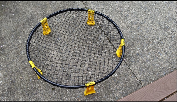 Roundnet Game Set - Outdoor Beach Volleyball Game, Quick Setup Non-Slip Ball Game with Hidden Needle Air Pump & Carry Bag for Beach Backyard Lawn, Park customer photo 1
