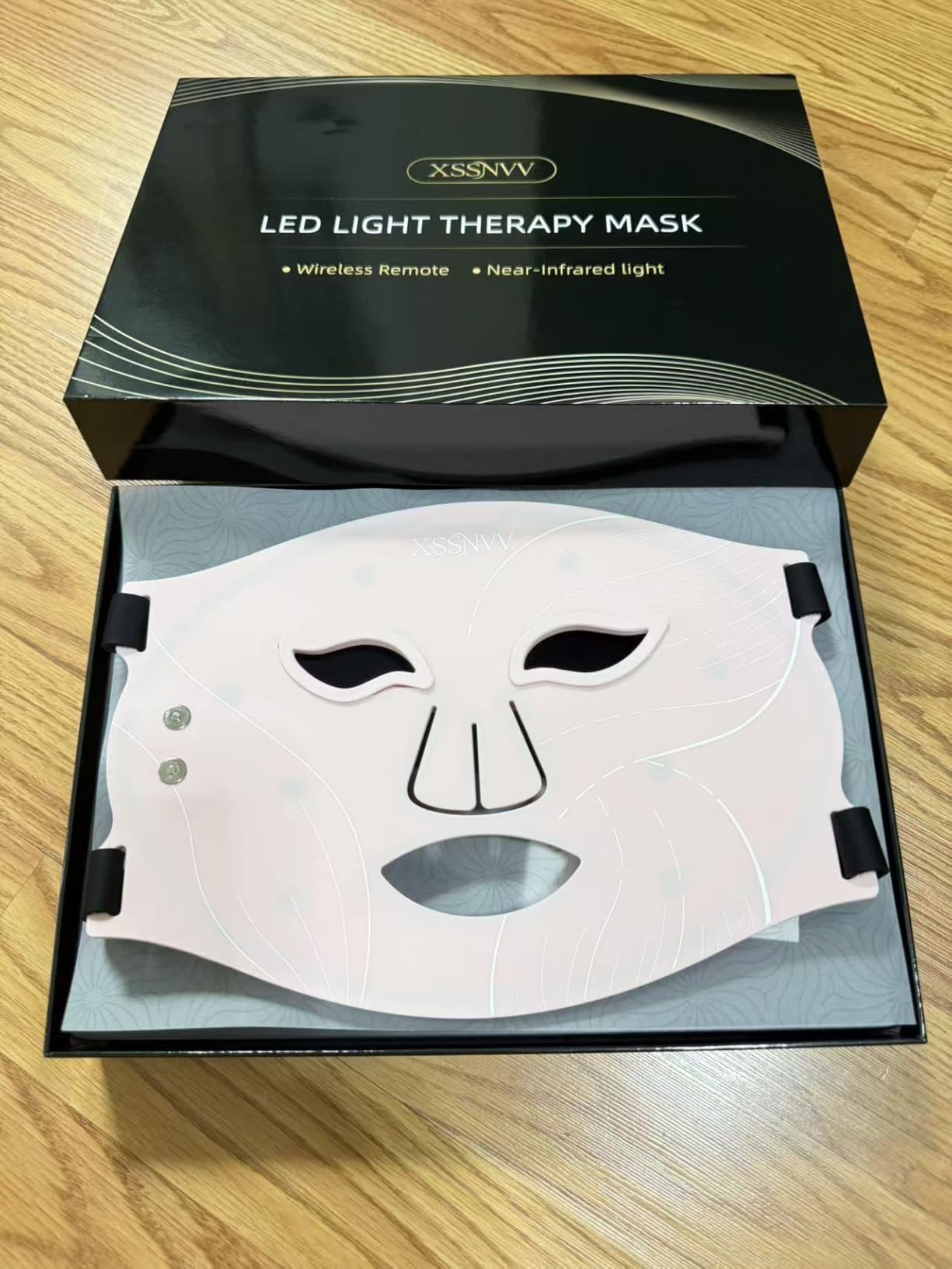 Red Light Therapy Mask for Face, Wireless LED Face Mask, 272 LEDs | 850nm Infrared & Red Light Therapy for Wrinkles, Fine Lines & Skin Firming, 4 Modes, 10-Min Timer, Cordless & Rechargeable customer photo 1