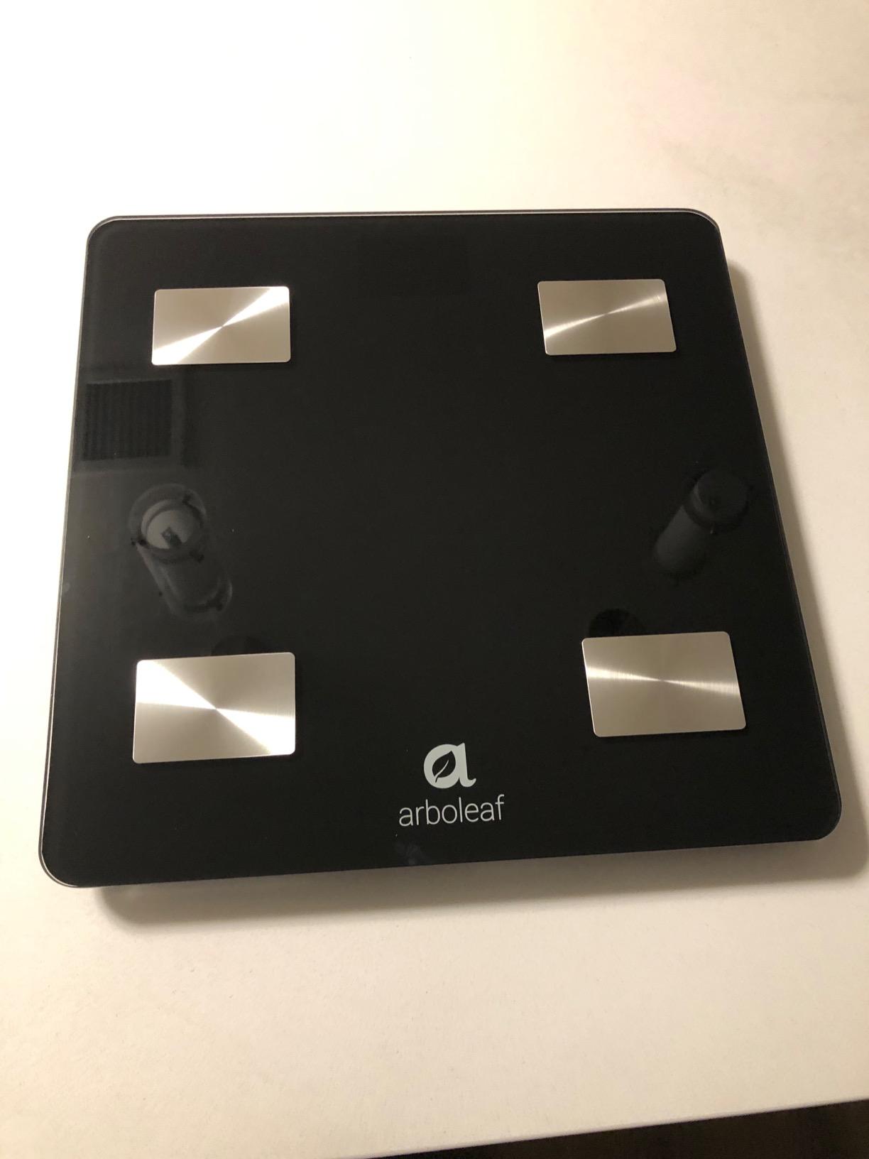 Arboleaf 8-Electrode Body Composition Scale with Handle Display, Black customer photo 2