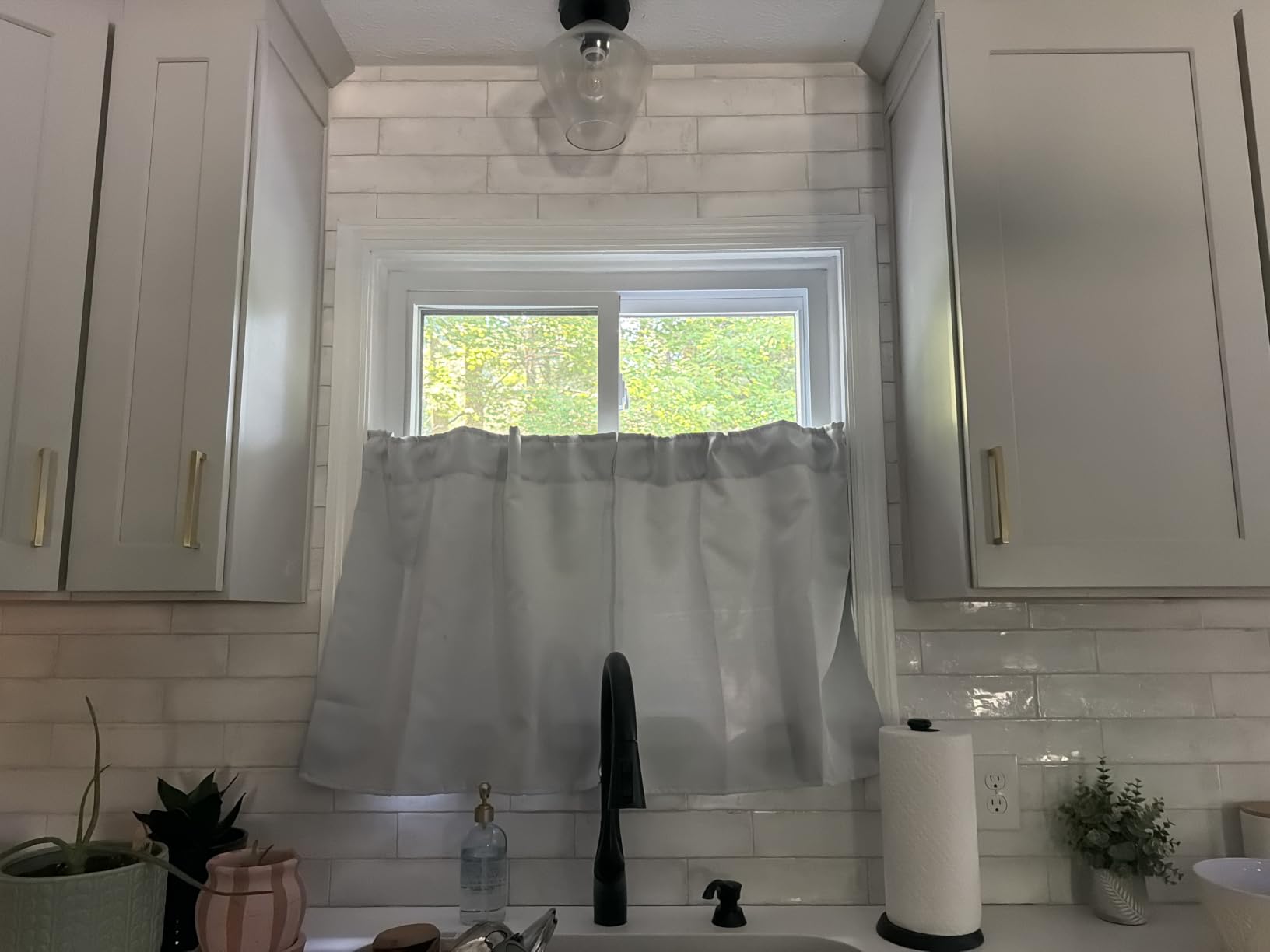 PONY DANCE Extra Long Blackout Curtains 108 inches Long for Bedroom | 9 FT Rod Pocket Back Tab Room Darkening Noise Reducing Drapes for Living Room Windows, W 52 x L 108 inch, Black, 2 Panels customer photo 1