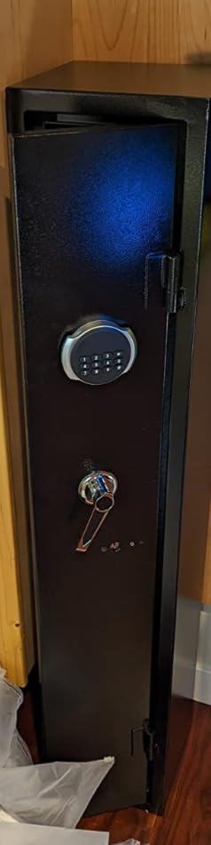 2-3 Gun Safe, safe for rifles and pistols, Digital Access Safe (02 - Black, 2-3 guns) customer photo 1