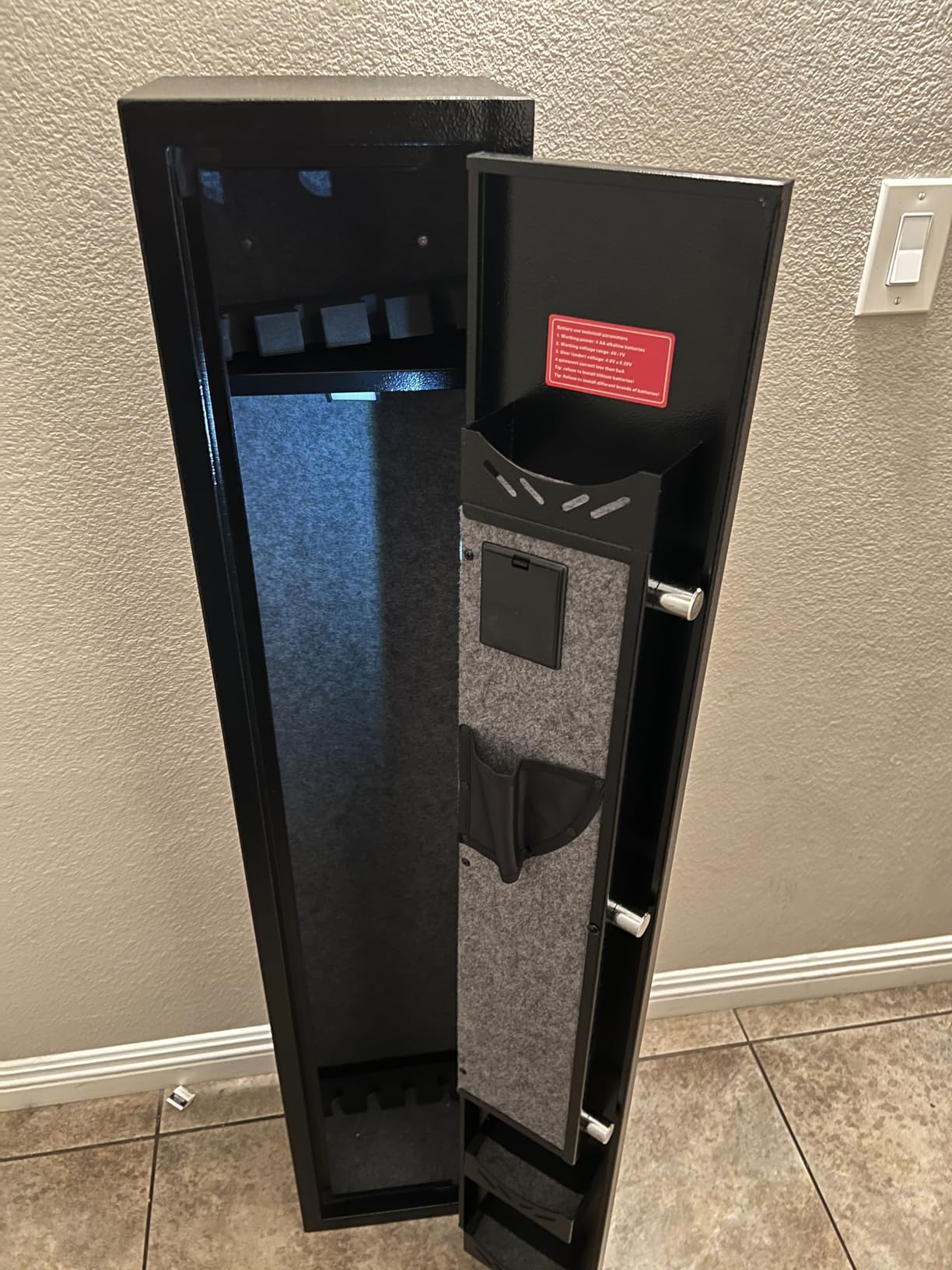 2-3 Gun Safe, safe for rifles and pistols, Digital Access Safe (02 - Black, 2-3 guns) customer photo 2