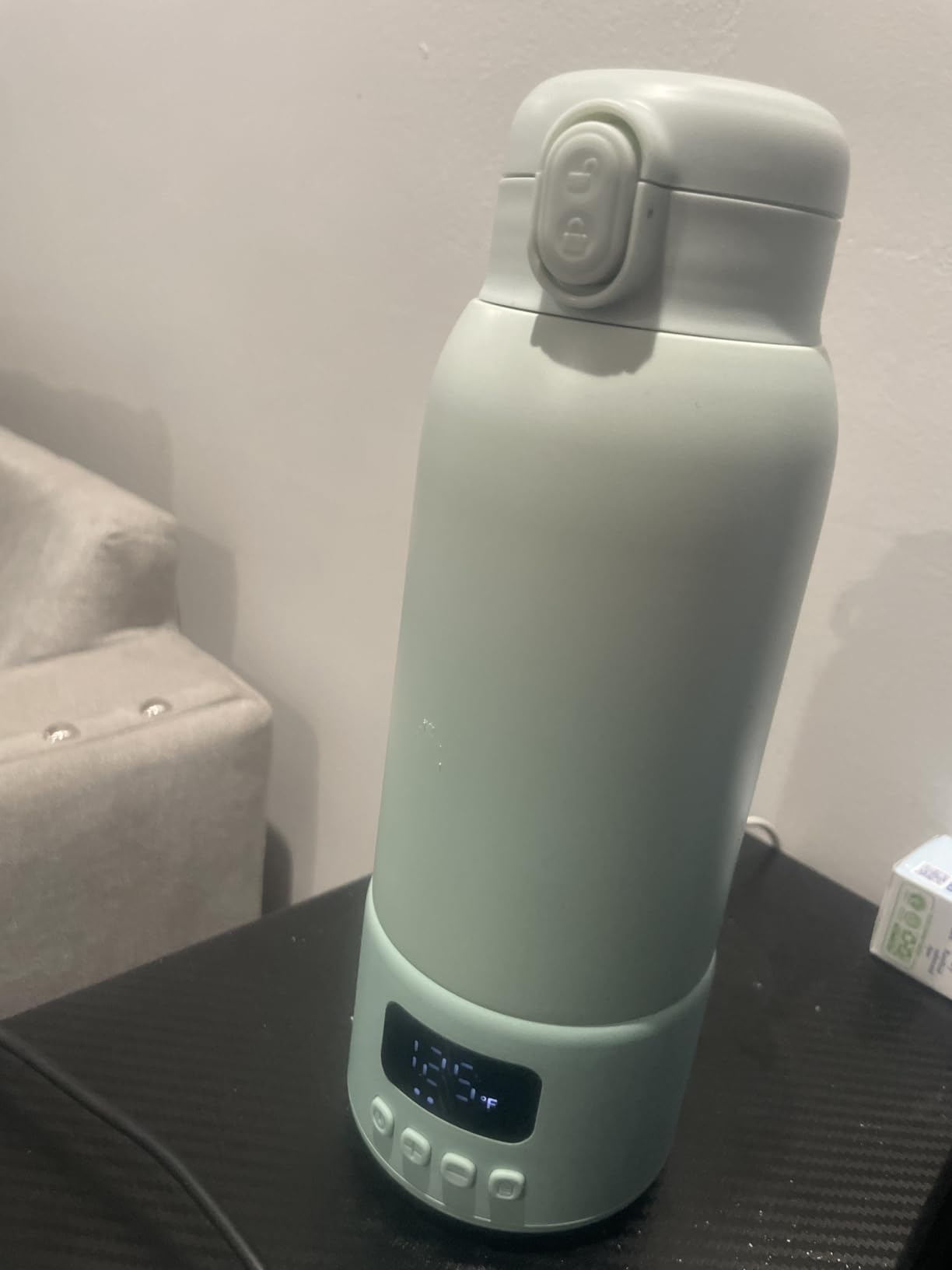Portable Bottle Warmer for Travel, Fast Heating for Breast Milk & Water, 17oz, Long‑Lasting Battery, 316 Stainless Steel, 6H Keep Warm, Portable Milk Warmer for On‑the‑Go & Night Feedings customer photo 2