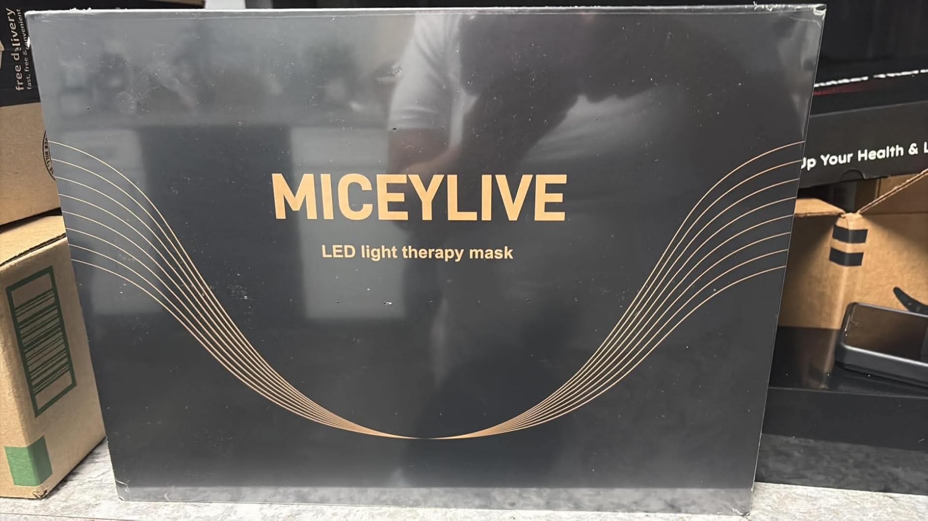 Red Light Therapy for Face, FDA-Cleared Blue Light Mask for Acne | NIR + Red LED Light Face Mask for Anti Fine Lines, Firmness with 432 LED Chips, Skincare Gift for Women Wife Mom customer photo 1