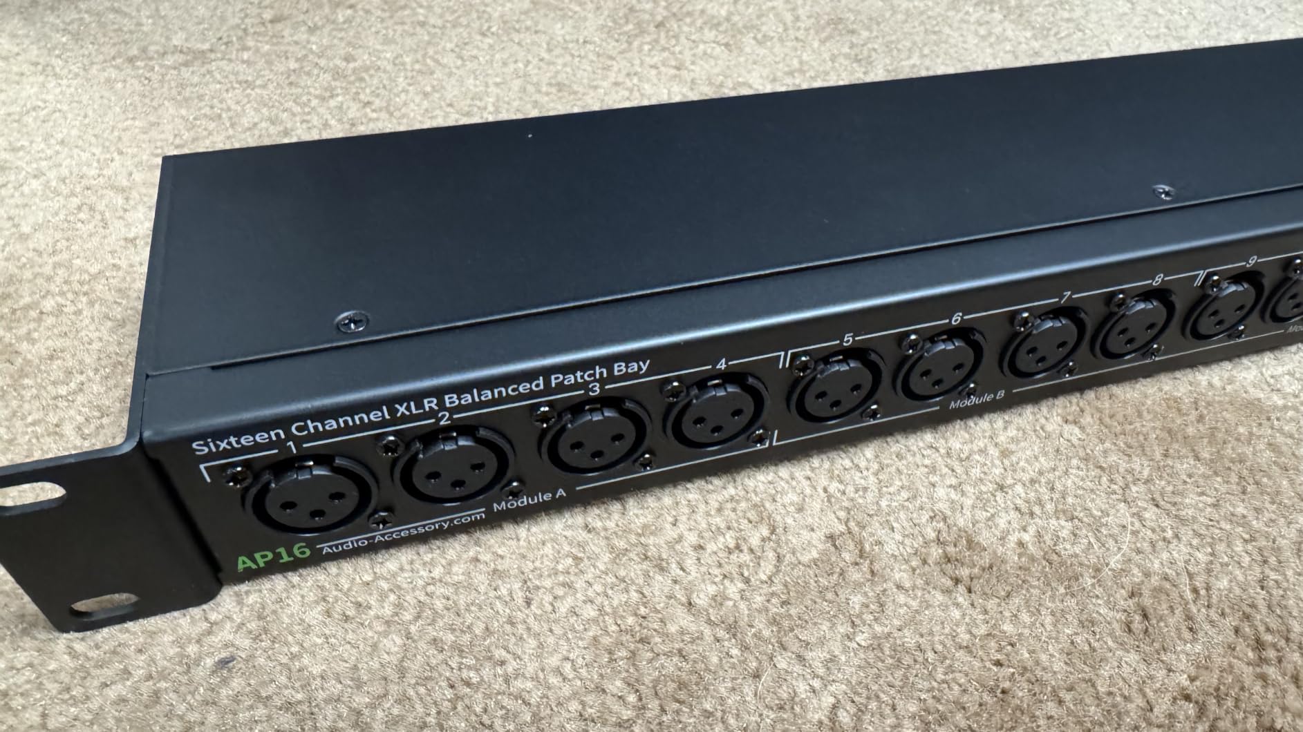 AA AUDIO ACCESSORY AP16 XLR Patchbay, 16-Channel XLR Balanced Patch Panel customer photo 2