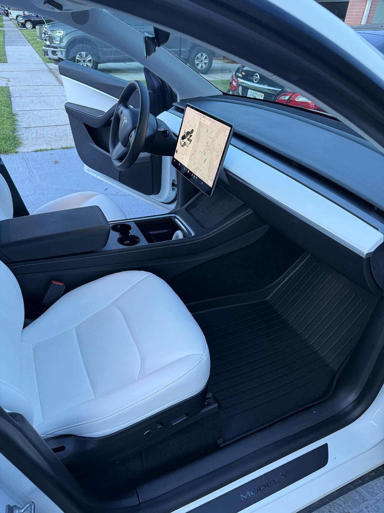 Autocessking Tesla Model Y Juniper 2025-2026 Floor Mats 11 Pcs All-Weather Car Mats & Cargo Liners, Non-Slip Full Interior Protection（Not for Standard customer photo 1