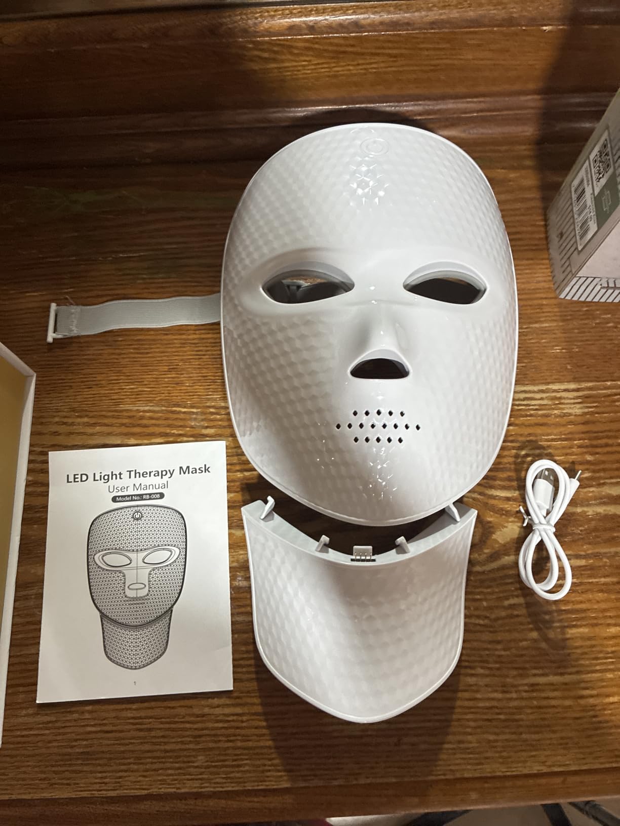 Red Light Therapy Mask for Face & Neck, 4 Modes, 850nm NIR | Full Face Coverage, Soft Silicone LED Face Mask, Portable Home Skin Care Device for Wrinkles & Acne customer photo 2