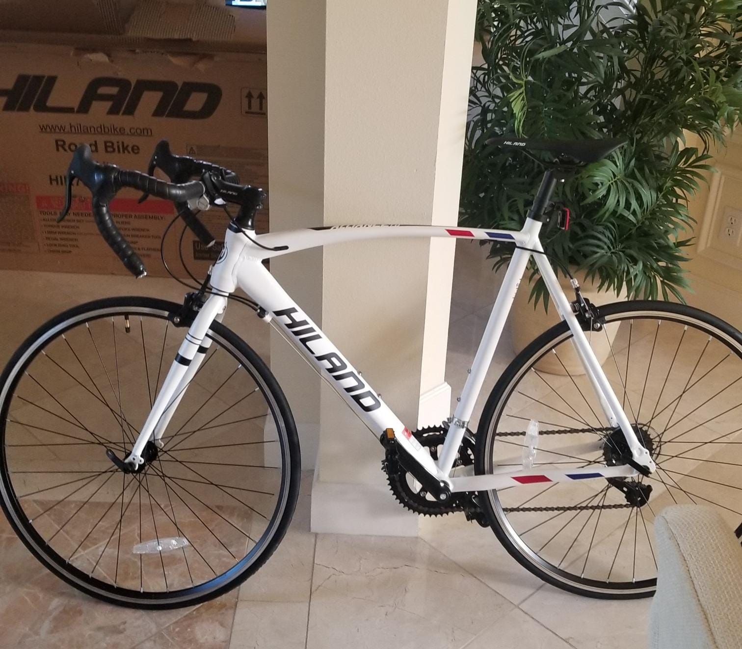 HILAND 700C Road Bike, Aluminum Racing Bike for Men Women Adult customer photo 2