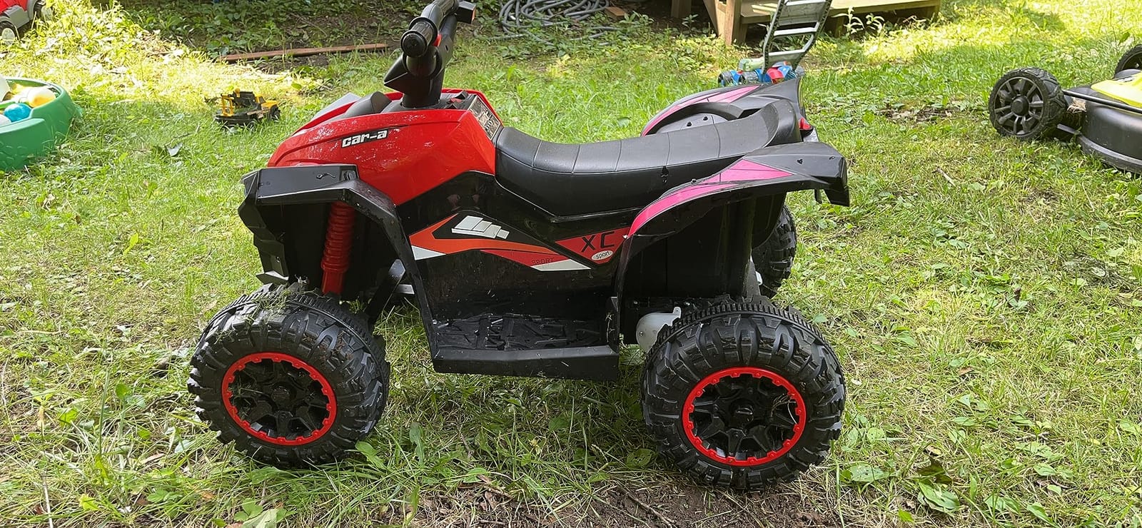 Aosom 12V Kids ATV Quad Car, 4Wheeler, Forward & Backward Function, Green customer photo 2