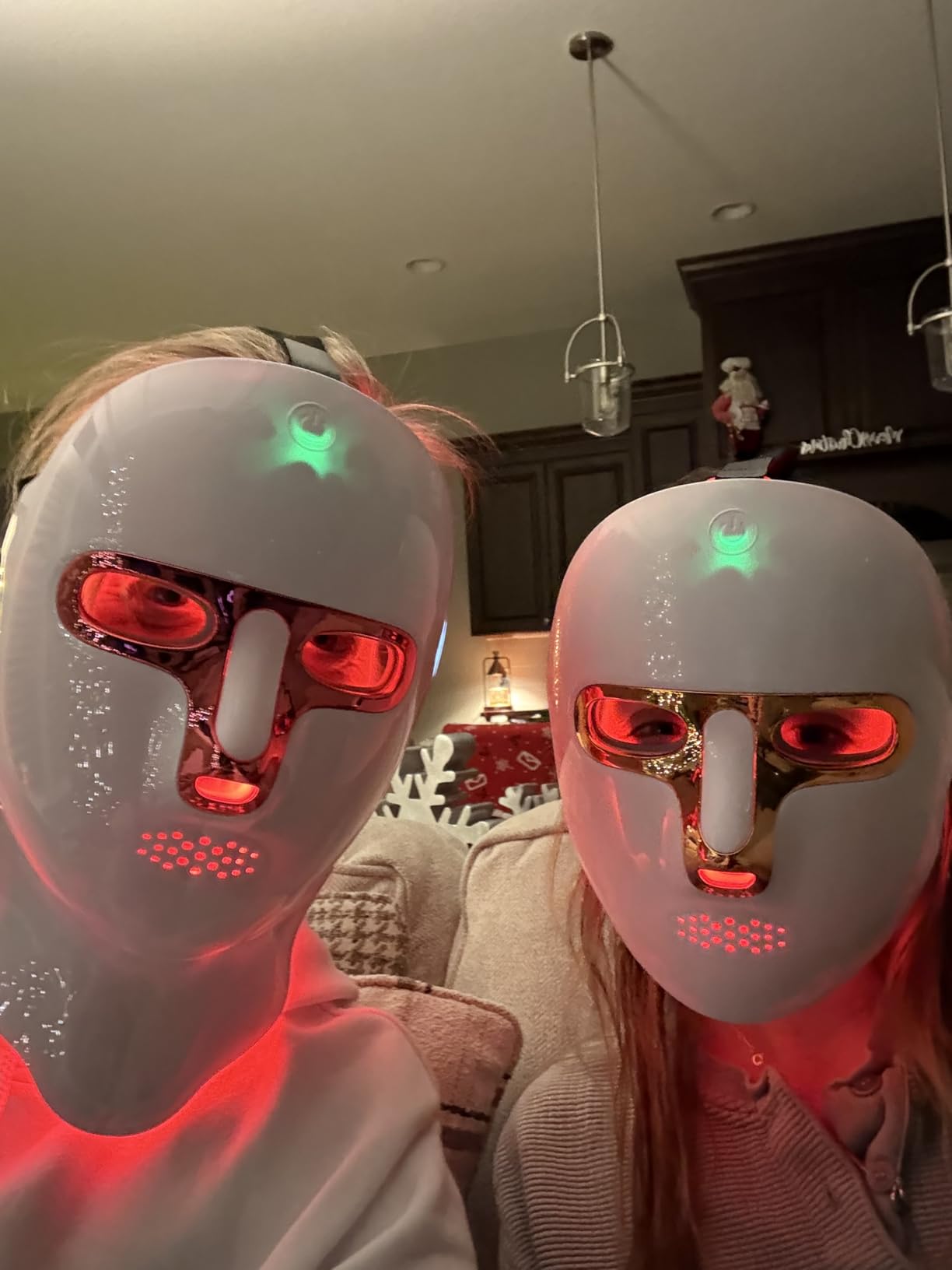 ONLUKY Red Light Therapy Mask USB-C Rechargeable LED Face Mask | Cordless LED facial mask, USB C rechargeable with infrared lights, ideal for home, travel, yoga and sleep skincare customer photo 1