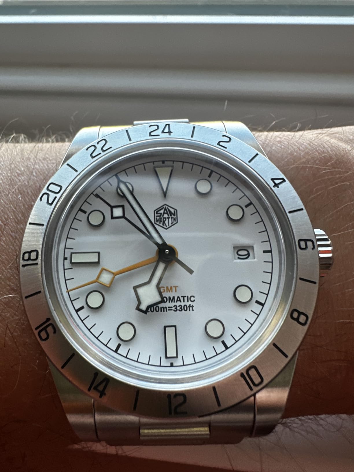 San Martin SN0054F GMT Automatic Watch, 38.3mm, Sapphire Crystal customer photo 1