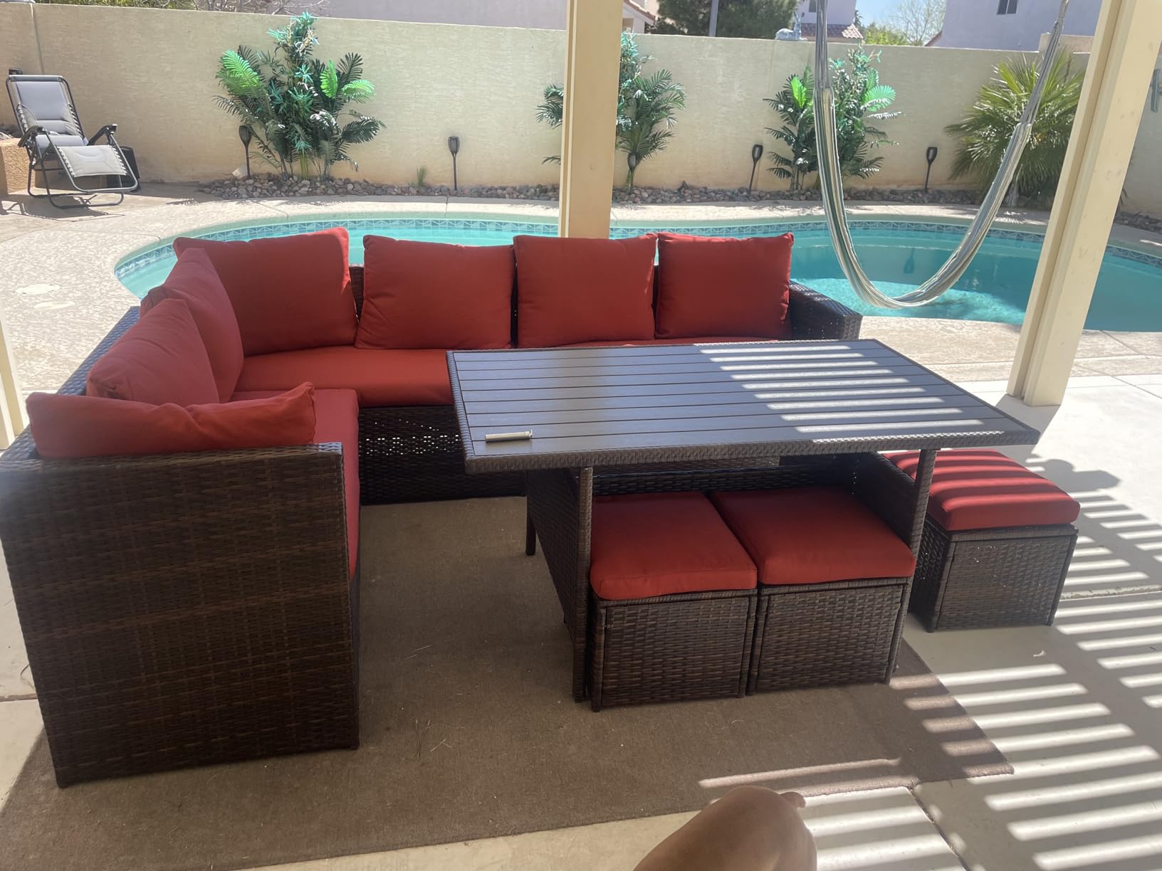 Wisteria Lane 7 Piece Patio Furniture Set, Patio Sectional for All Weather customer photo 1