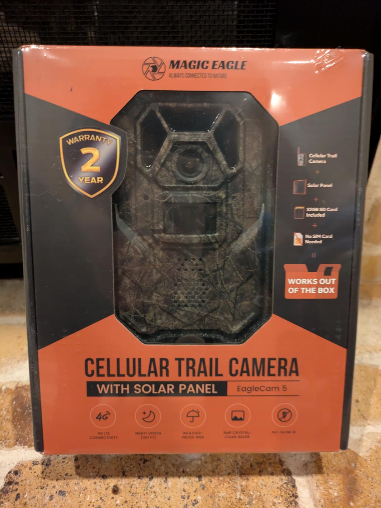 MagicEagle® Cellular Trail Camera 4G Wild Game Cameras 13,000 mAh Battery Solar Panel 2K Audible Video No-Glow IR Night Vision IP66 Waterproof for Wildlife Deer Monitoring Home Security (Army Green) customer photo 1