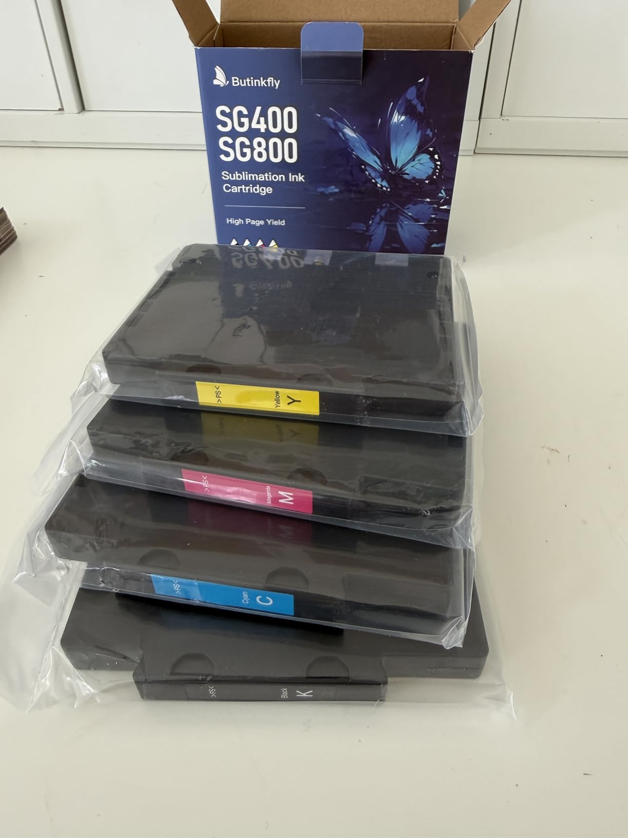 4 Pack 3.09 Sublimation Ink Cartridge for Sawgrass SG500 SG1000 Printer customer photo 1