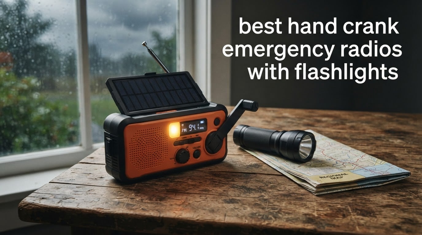 best hand crank emergency radios with flashlights