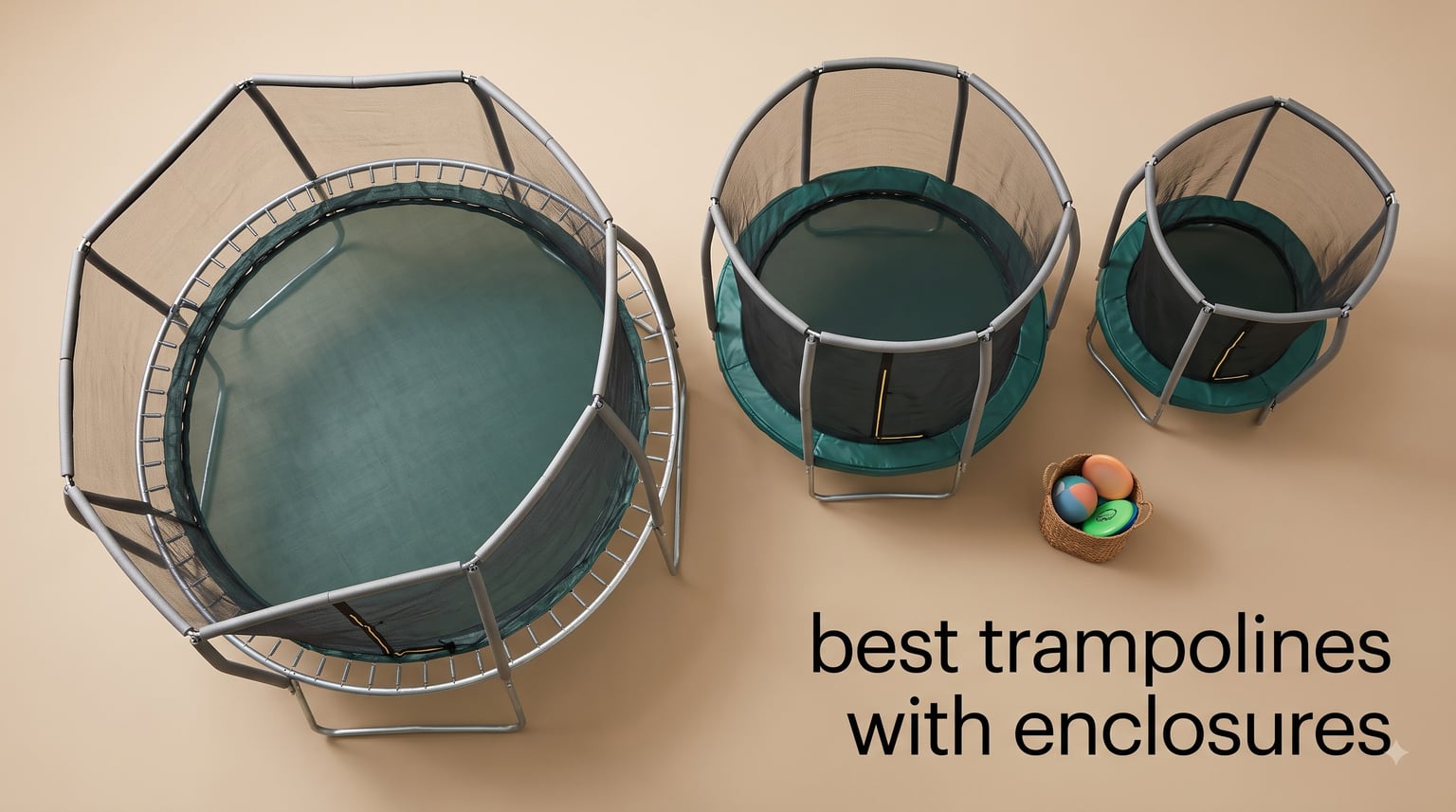 best trampolines with enclosures