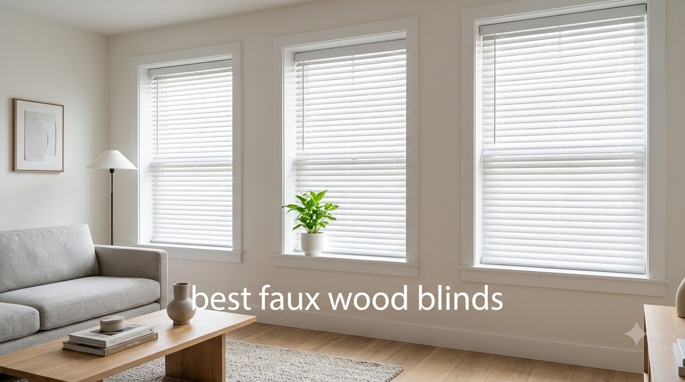 best faux wood blinds