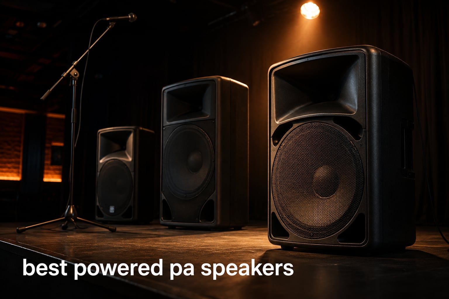 best powered pa speakers