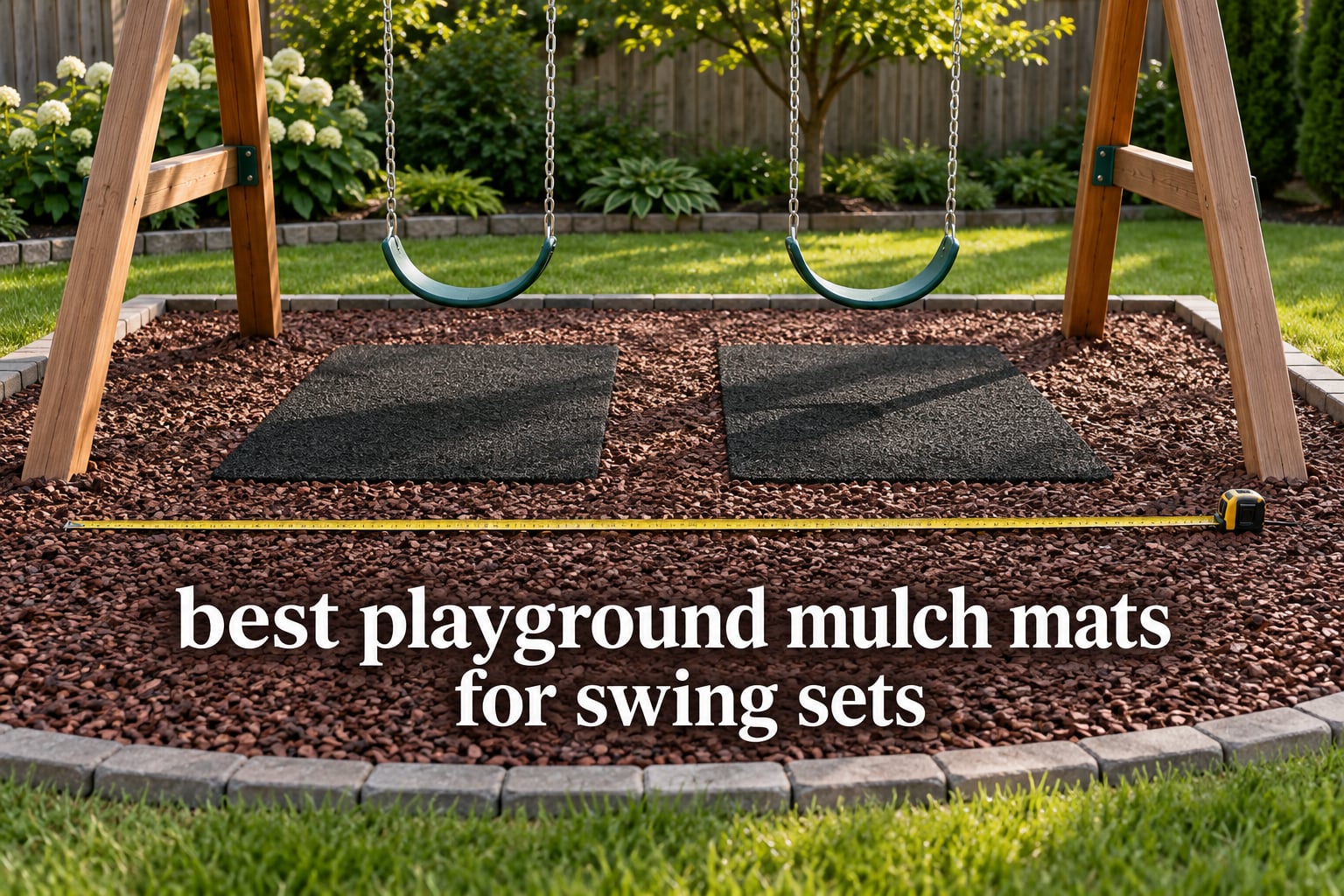 best playground mulch mats for swing sets