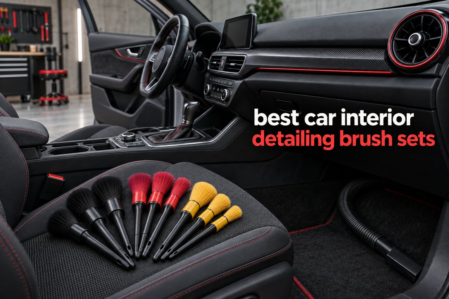 best car interior detailing brush sets