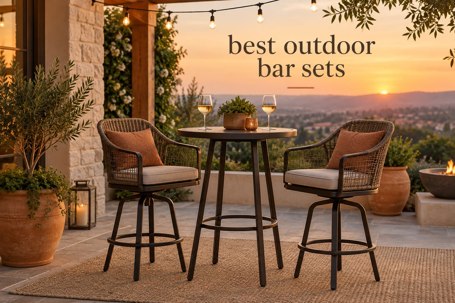 best outdoor bar sets