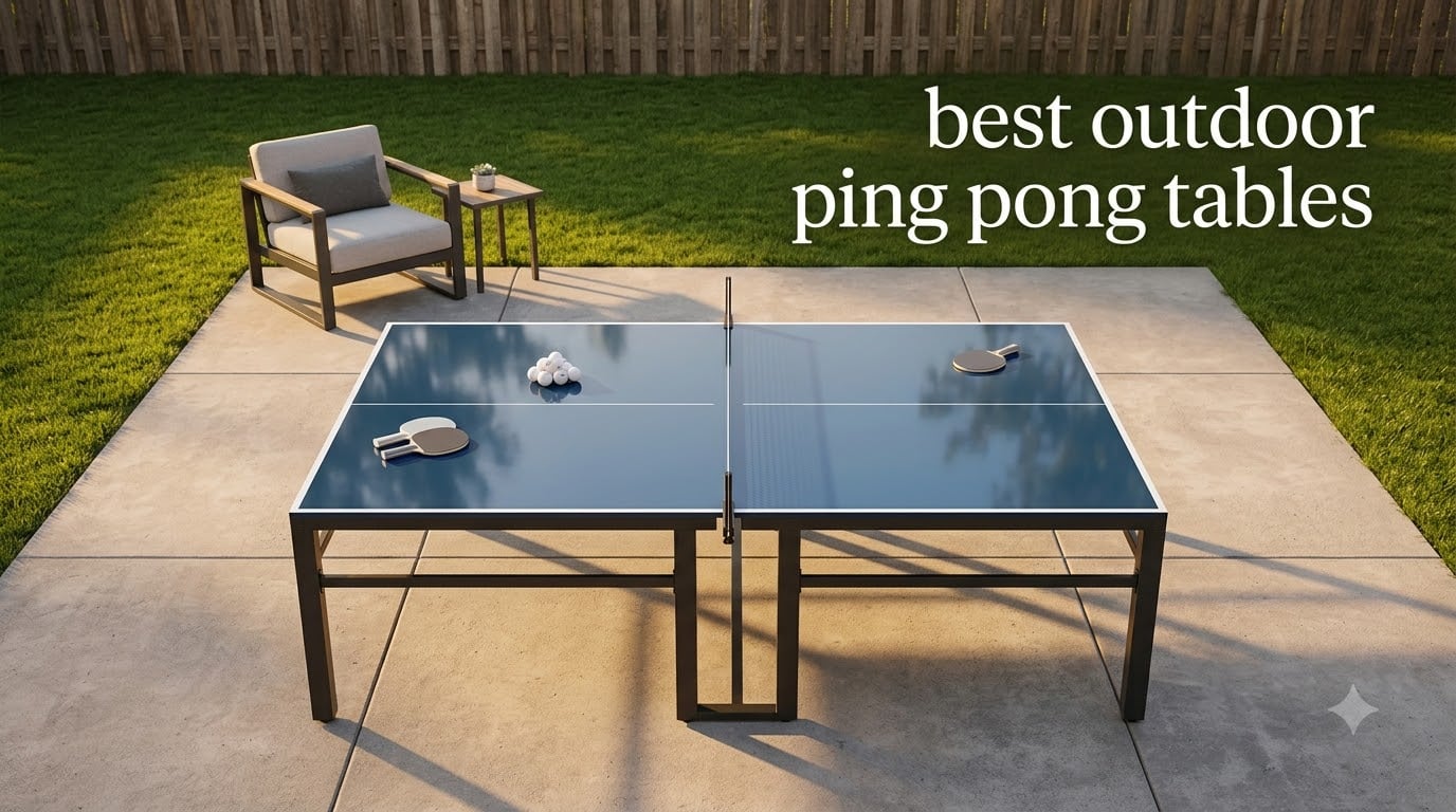 best outdoor ping pong tables