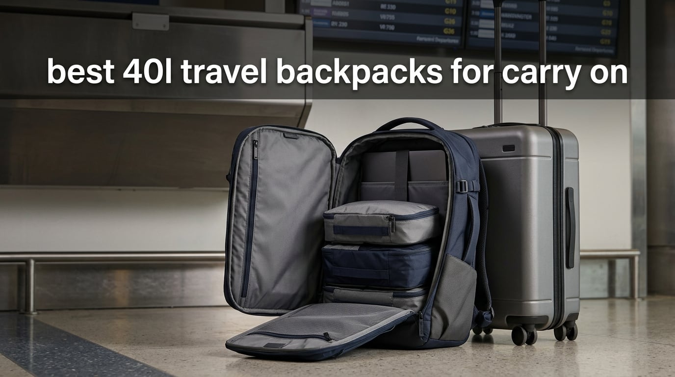 best 40l travel backpacks for carry on