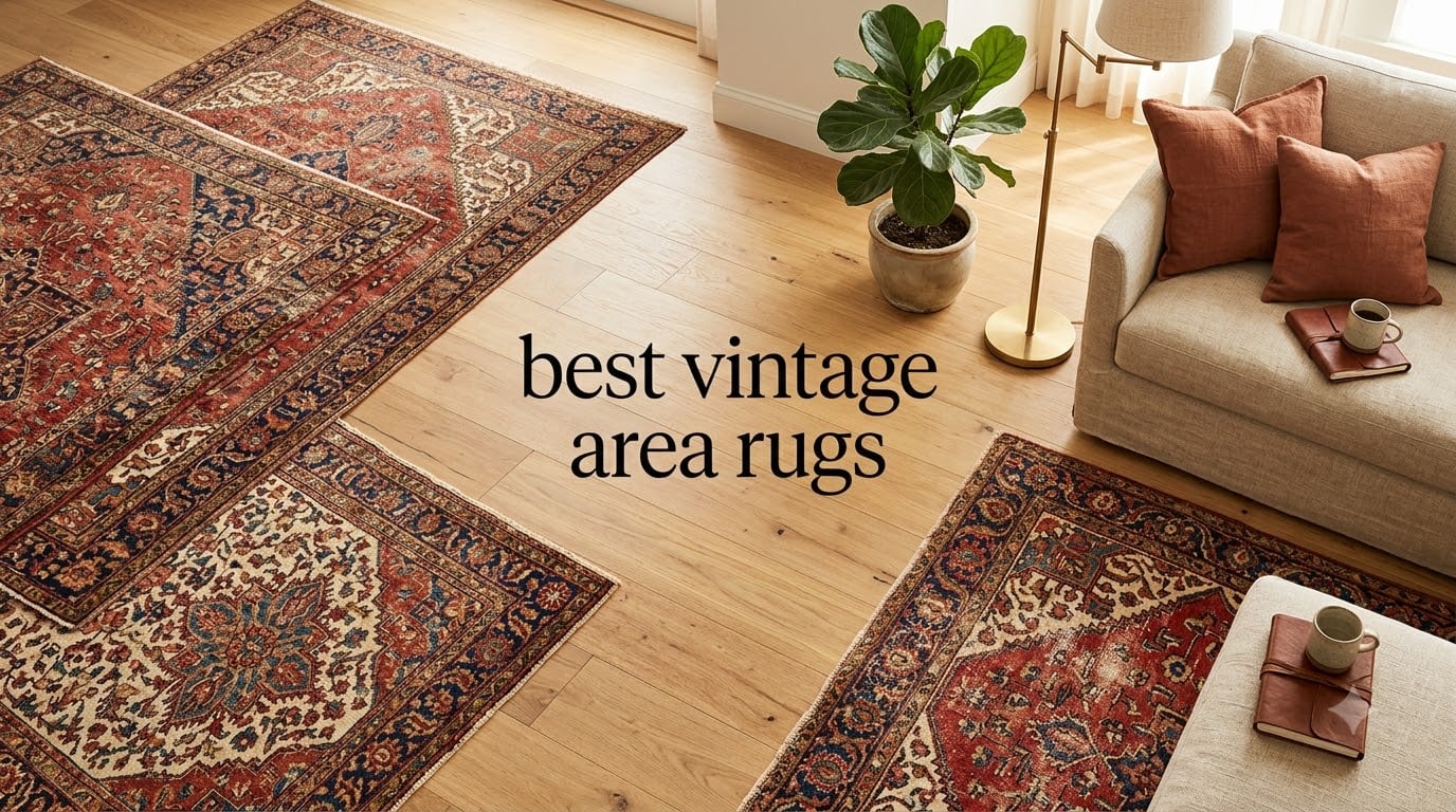 best vintage area rugs