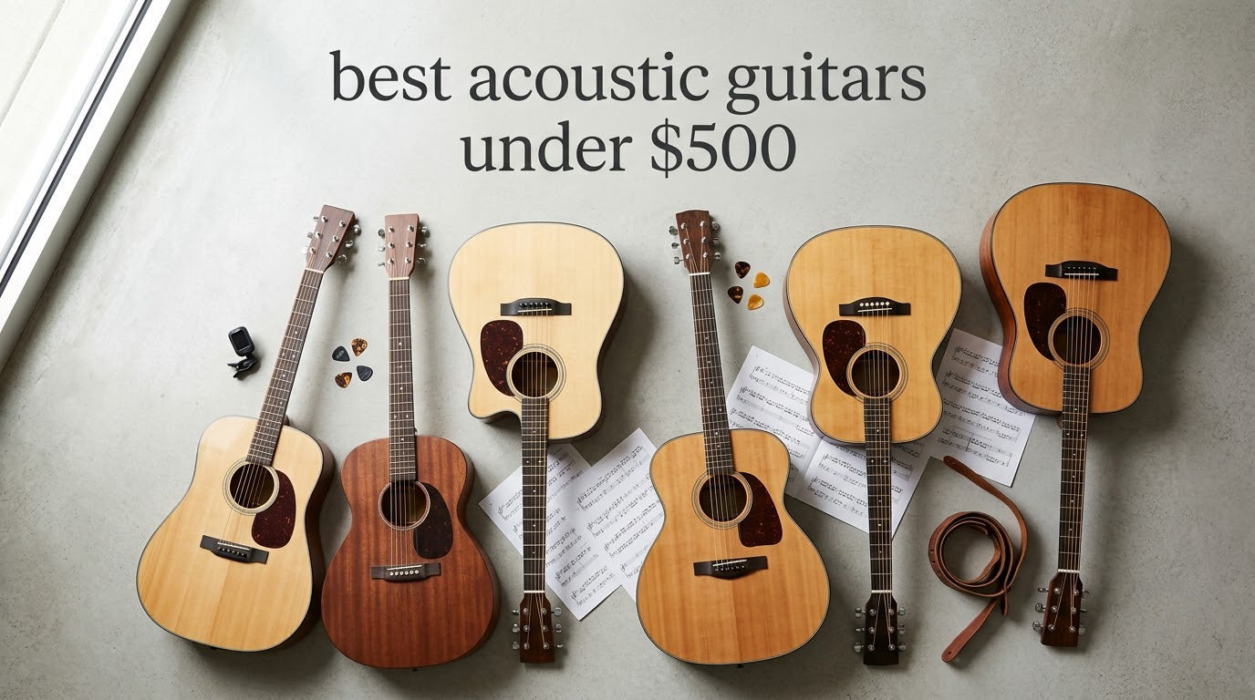 best acoustic guitars under $500