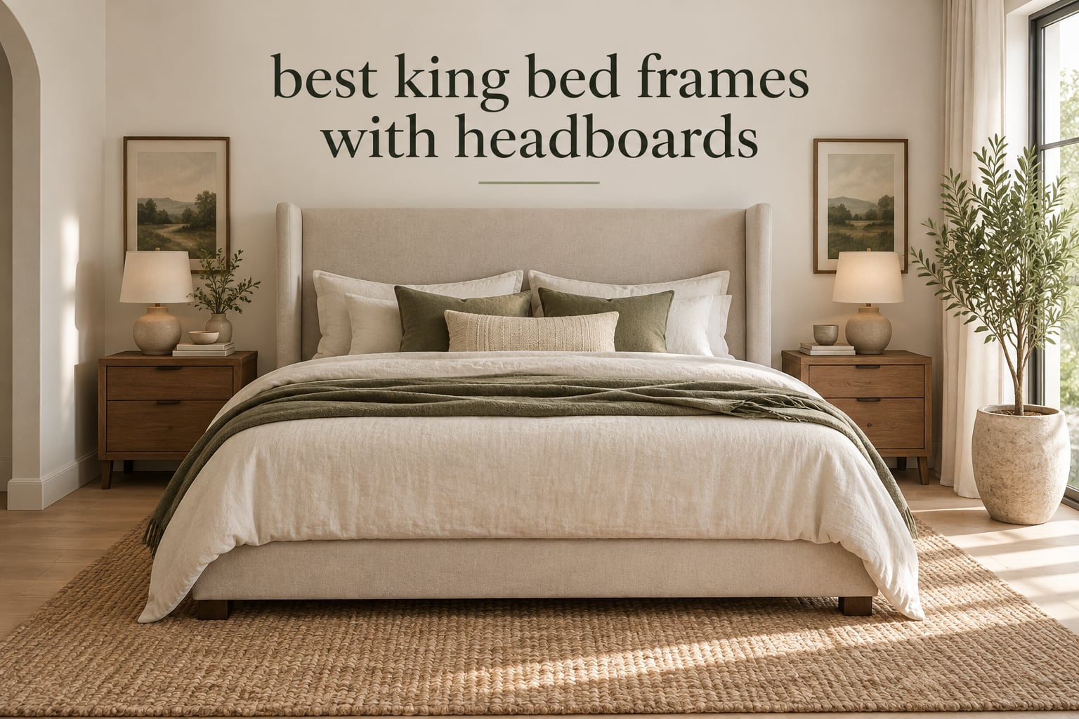 best king bed frames with headboards
