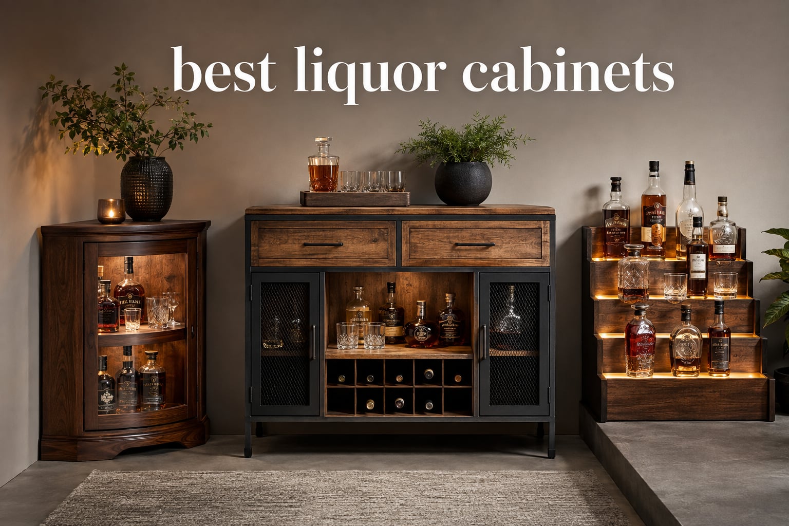 best liquor cabinets