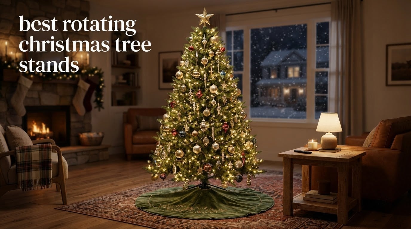 best rotating christmas tree stands