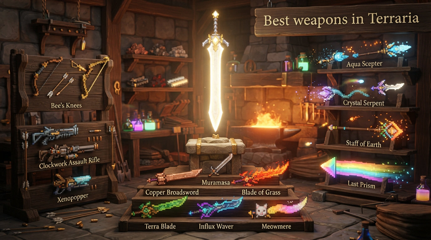 Best weapons in Terraria