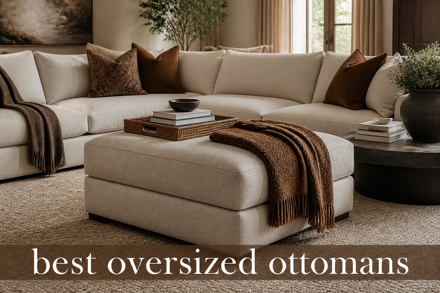 best oversized ottomans