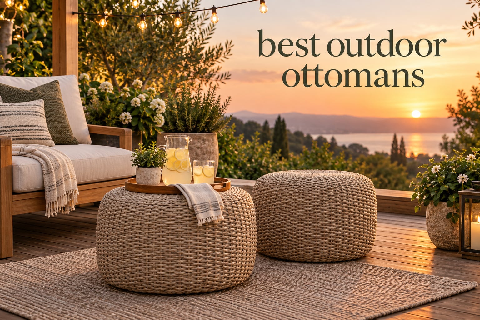 best outdoor ottomans