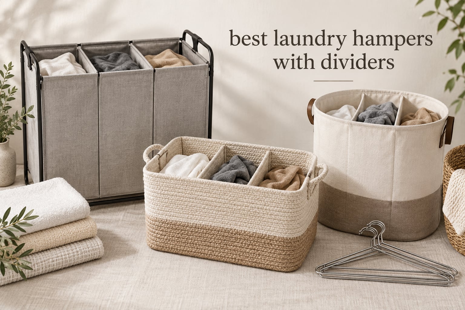 best laundry hampers with dividers