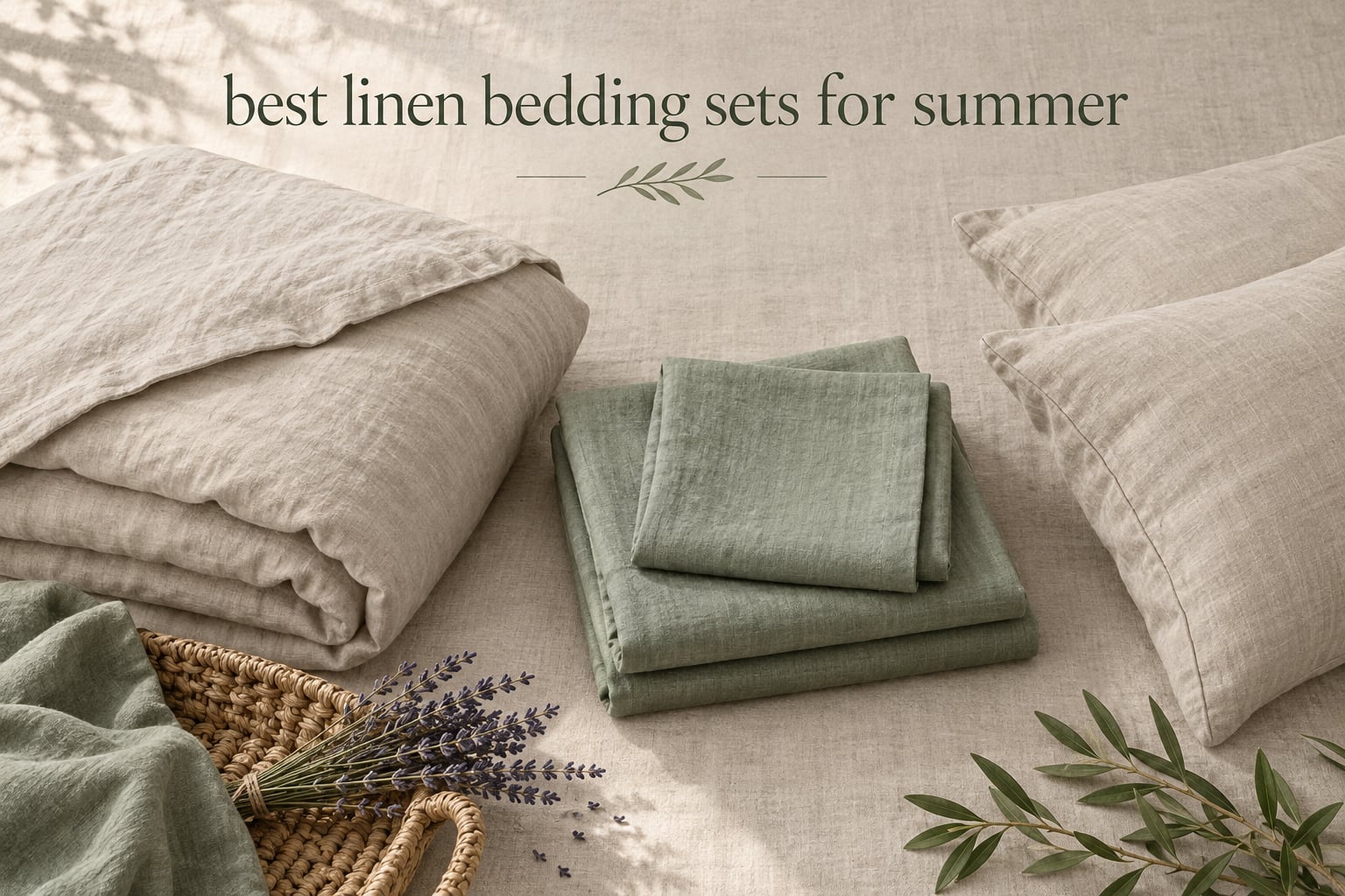 best linen bedding sets for summer