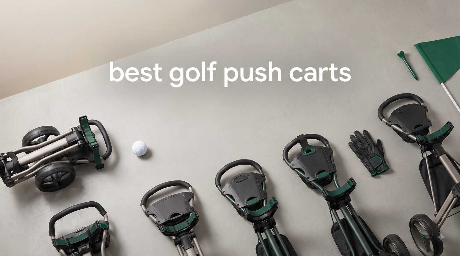 best golf push carts