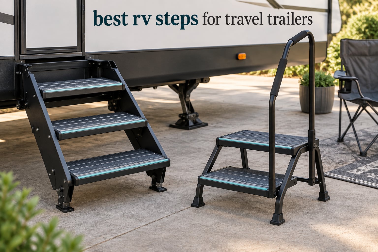 best rv steps for travel trailers