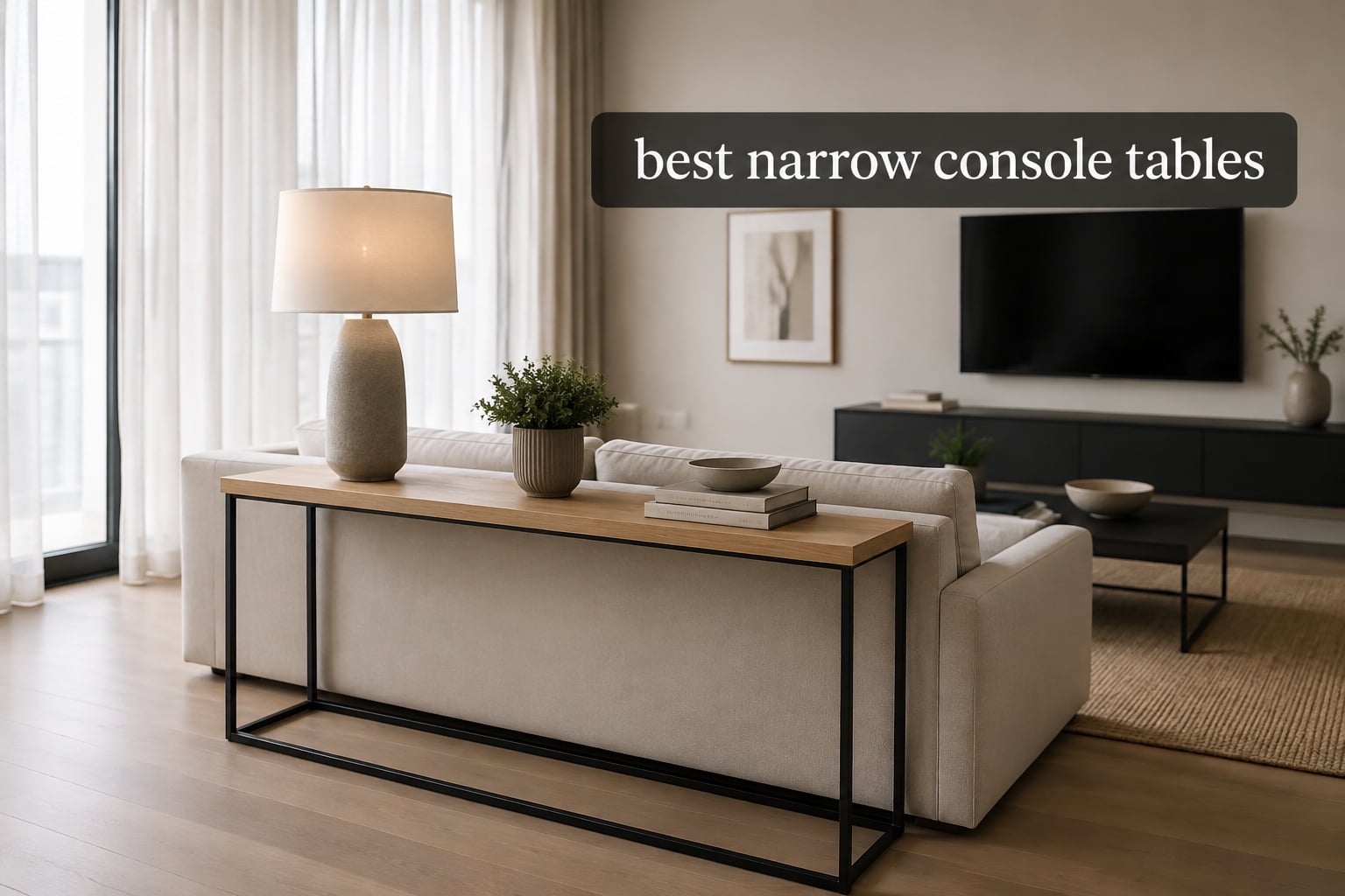 best narrow console tables