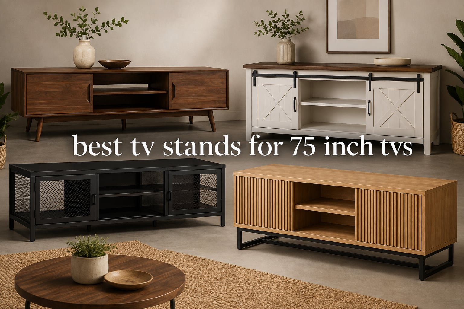 best tv stands for 75 inch tvs