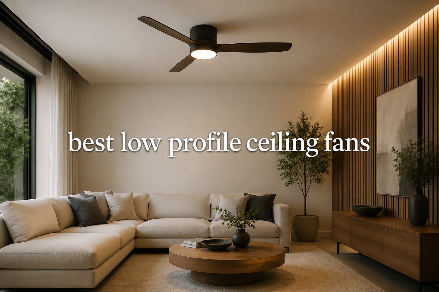 best low profile ceiling fans