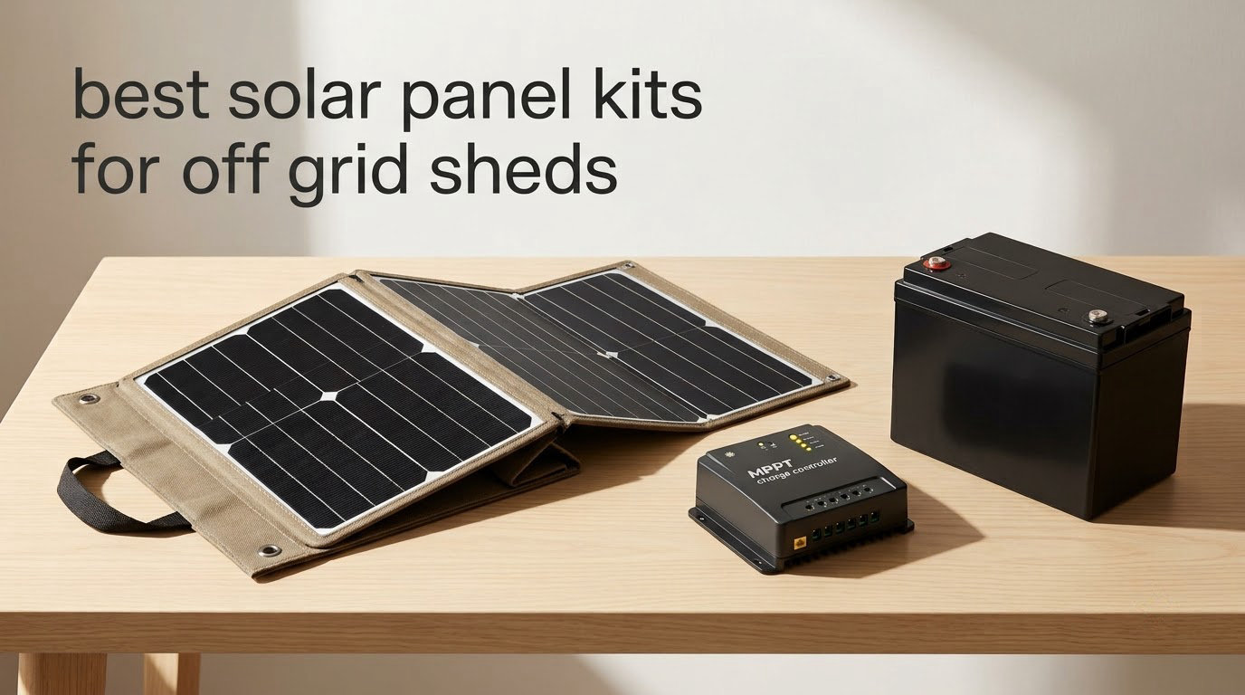 best solar panel kits for off grid sheds