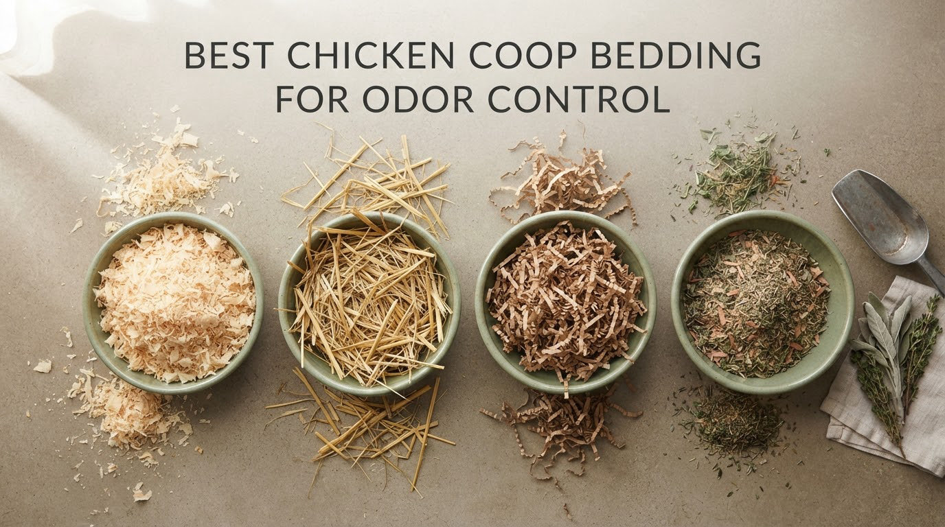 best chicken coop bedding for odor control
